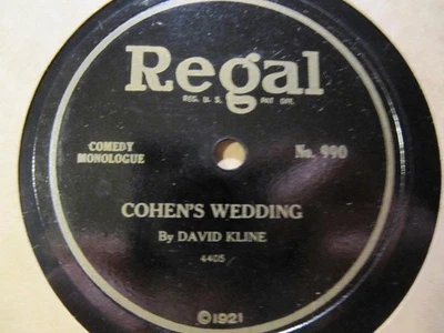 1921 Jewish Humor COHEN AT THE TELEPHONE DAVID KLINE Monroe Silver REGAL 990 - Image 1 of 2