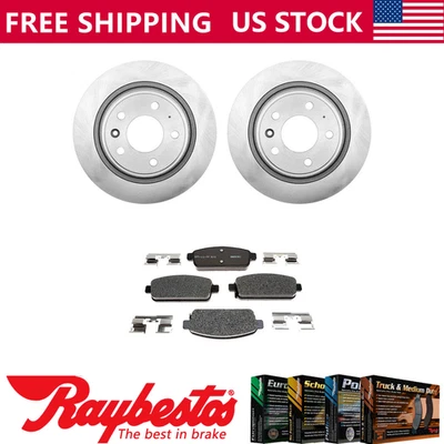 后刹车转子 + 陶瓷刹车片硬件适用于 2012 - 2014 雪佛兰奥兰多 — 第 1/4 张图片