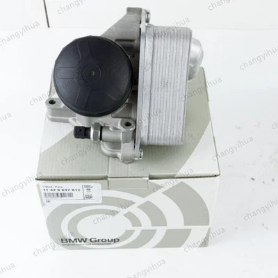 Oil Filter Housing w/ Oil Cooler Gasket for BMW 328i 335i 528i X3 Z4 11428637812 — 第 1/4 张图片