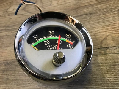 1963-67 BUICK RIVIERA SKYLARK GS USED GM FACTORY KNEEKNOCKER TACHOMETER TACH - Image 1 of 4