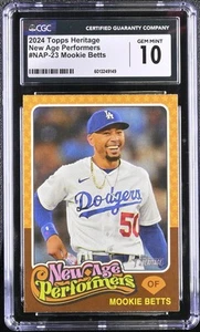Mookie Betts 2024 Heritage New Age Performers #NAP-23 CGC 10 Dodgers - Picture 1 of 2