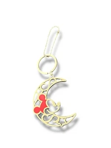 Walt Disney pink moon Mickey Mouse keychain NIB - Picture 1 of 4