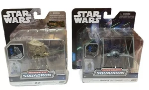 Star Wars Micro Galaxy Squadron TIE Fighter (BattleDamage) UND AT-ST. Neu - Bild 1 von 4