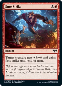 x1 Sure Strike - Innistrad: Crimson Vow - NM - MTG - Picture 1 of 1