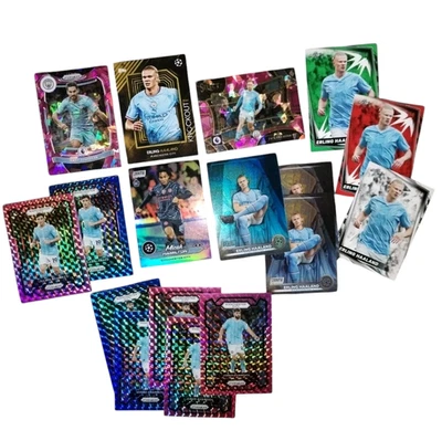 Manchester City Football Card Bundle Lot Soccer Rare Parallel RC Haaland Leaf FC - Image 1 of 4