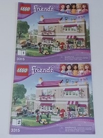 LEGO Friends 2-Booklets Olivia's House #3315 MANUAL INSTRUCTIONS ONLY!!!!