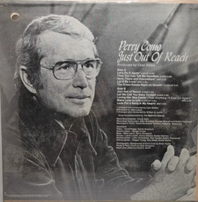 Perry Como -Just Out Of Reach - Vinyl Record - APL-1-0863 - Image 1 of 2