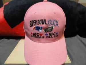 NFL Philadelphia Eagles Philly Baseball Hat Super Bowl XXXIX 2005 Florida Pink - Picture 1 of 2