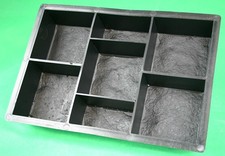 Kopfsteinpflaster Form für 7 Pflastersteine, Schalungsform, Gießform, Schablone