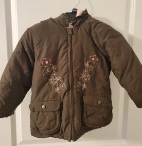 Cute Carter's Brown and Pink Girls Coat / Jacket - Size 2T - Picture 1 of 3