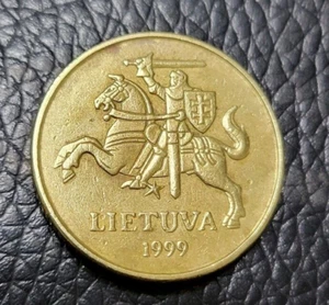 1999 Lithuanian 20 Centų Coin - Picture 1 of 2