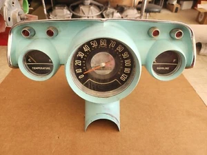 1957 Chevy Speedometer for Manual Transmission & Gauges Used Original - Picture 1 of 18