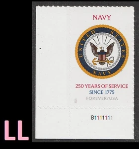 US 6004 Navy 250 Years F plate single LL MNH 2025 - Picture 1 of 1