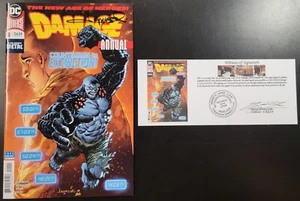 Damage (2018) Annual #1 SIGNED Aaron Lopresti w/ Notarized Witness of SIgnature - Picture 1 of 6