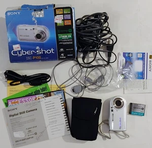 SONY CYBERSHOT DSC-P100 DIGITAL CAMERA - one owner - Works Great - Picture 1 of 14