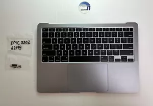 MACBOOK AIR 13 A2179 EMC3302 GRAY TOP CASE PALMREST KEYBOARD BATT TOUCHPAD OEM - Picture 1 of 17