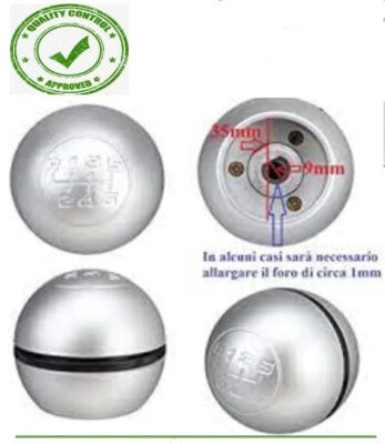 POMELLO CAMBIO COMPLETO PER JEEP COMPASS - RENEGADE LENTE ED IMPUGNATURA - Immagine 1 di 2