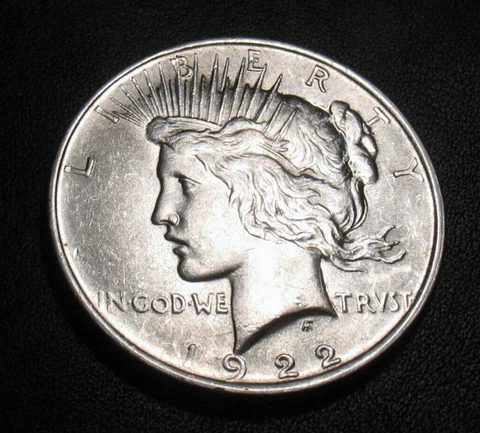 OLD US COINS 1922 BU UNC MS PEACE DOLLAR BEAUTY SILVER INVESTMENT Cover