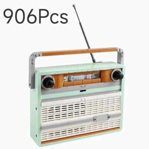 New MOC Retro Radio Model Building Blocks Radio Music Home Decor Bricks - Picture 1 of 13