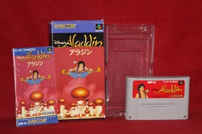 Aladdin (Nintendo Super Famicom, 1993) Authentic Game Cartridge, CIB Complete - Image 1 of 4