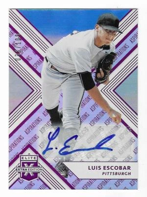 Luis Escobar 2018 ELITE EXTRA EDITION MLB ROOKIE AUTOGRAPH CARD RC AUTO SP/100 - Image 1 of 2