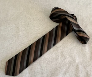 vintage 60s necktie skinny 2 1/2" ALL SILK AYRES' MEN'S STORE nos deadstock - Picture 1 of 5