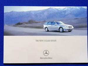 Mercedes Benz Clase C Estate 2001 (W203) Reino Unido folleto de ventas de lanzamiento inc AMG - Imagen 1 de 16
