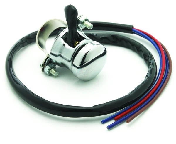 LUCAS MOTORBIKE HORN DIP SWITCH CLAMP ON with BLACK WIRE COVER - LU31563 - Image 1 of 4