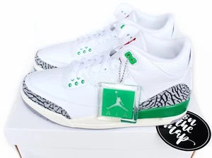 Nike Air Jordan 3 Retro Lucky Green White W UK 9,5 US 10,5 W 12 CK9646-136 Neu - Bild 1 von 11