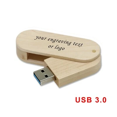 ALCOR Unità flash USB personalizzata in legno incisa al laser 16 GB chiavetta di memoria USB3