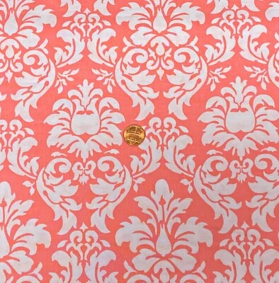 Dandy Damask Cotton Fabric by Michael Miller, Out of Print, By the Half Yard - Image 1 of 2