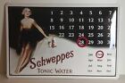 Schweppes Tonic Water Blechschild/Kalender, ca. 20 x 30 cm, Deko, Bar, Neu