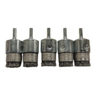 Weiler 1" Banded Crimped Wire End Brush .0104 Steel Wire 5 Pack USA Made