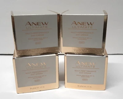 Avon Anew Ultimate Multi-Performance Day Cream, Gold, Lot Of 4 Creams NEW SPF 25 - Image 1 of 4