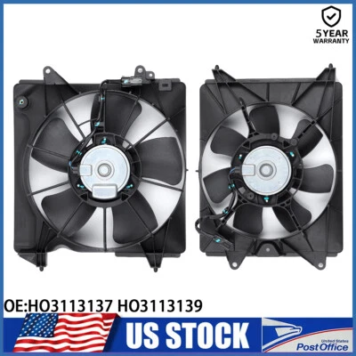 Radiator Cooling Fan L&R For 2016-2018 Honda HR-V HRV 1.8L HO3113137 & HO3113139 Foto 1 de 4