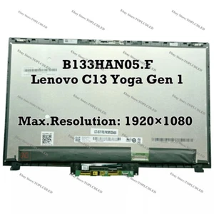 B133HAN05.F For Lenovo C13 Yoga Gen 1 Chromebook FHD Touch Screen LCD Assembly - Picture 1 of 2