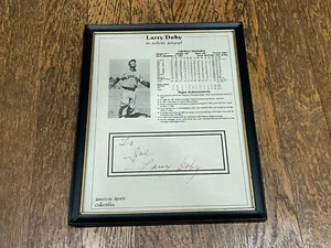 Larry Doby Signed Autograph Photo American Sports Collectibles Cleveland Indians - Picture 1 of 5