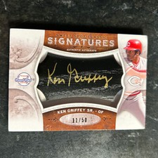 2009 Upper Deck Sweet Spot #SC-KG Ken Griffey Sr #d 11/50 Auto Bat Barrel