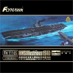 Flyhawk FH1116S 1/700 HMS lllustrious 1940 DELUXE EDITION Plastic Model kit - Picture 1 of 7