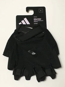 Adidas Large Essential Adjustable Fingerless Workout Gloves - Black Black - Picture 1 of 2
