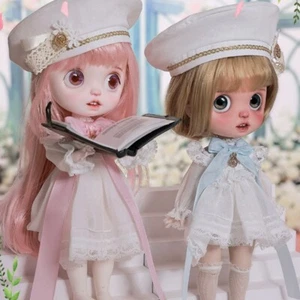 Cute 1/6 BJD Doll Resin SD Ball Joint Doll Girl Church Dress Full Set Handmade - Picture 1 of 21