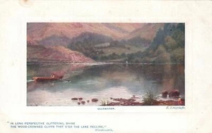 ANTIQUE Tuck's Oilette Ullswater POSTCARD Artist Longstaffe - UNUSED - Picture 1 of 2
