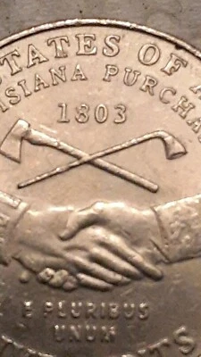 2004 P Louisiana Purchase Nickel Die Chips And Weak Strike On Date - Image 1 of 4