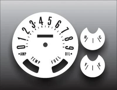 Medidores de cara blanca para Jeep CJ5 CJ6 1955-1975 90 Mph Foto 1 de 4