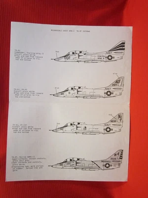 Calcomanía 1/48 SuperScale 48-3 TA-4F Skyhawk VA-127, 43, H&MS-12, Training Wing II Y Foto 1 de 2