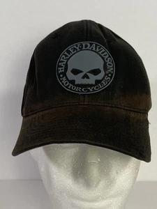 Harley Davidson Skull Flex Fit Hat Size S/M - Picture 1 of 10