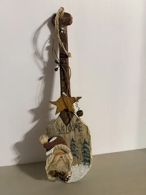 Decoración Navidad Santa Madera Rústica Foto 1 de 4