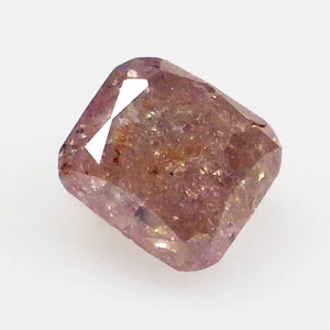 0.10 Ct Pretty Radiant (2 x 2 MM) 100%Natural Argyle Fancy Purplish Pink Diamond - Picture 1 of 7