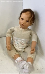 Sybille Sauer Künstler Resin 17" Puppe-signiert/ohne Echtheitszertifikat - Bild 1 von 6