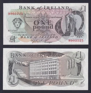 Banconota Irlanda 1 pound 1977 P.-61b FDS/UNC - Imagen 1 de 2